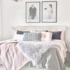 Blush Pink And Grey Bedroom