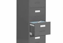 Black Metal Filing Cabinet