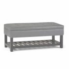 Gray Bedroom Bench