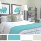 Grey And Turquoise Bedroom