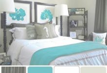 Grey And Turquoise Bedroom