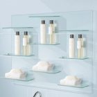 Decorative Glass Shelves Bathroom