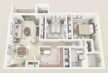2 Bedroom Studio Apartment Plans