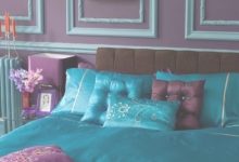 Teal And Purple Bedroom