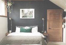 Dark Accent Wall In Small Bedroom