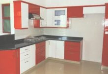 Kitchen Design In Red And White