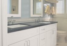 White Bathroom Cabinets With Dark Countertops