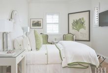 White Bedroom With Color Accents