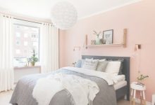 Peach And Gray Bedroom