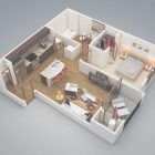 One Bedroom Apartment Plans