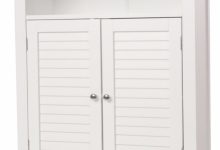 White Floor Storage Cabinet