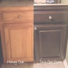 Cherry Stained Oak Cabinets