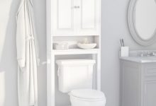 White Over Toilet Cabinet