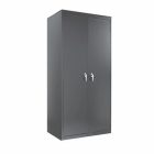 2 Door Storage Cabinet Black