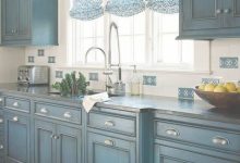 Antique Blue Kitchen Cabinets