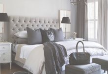 Gray Black And White Master Bedroom
