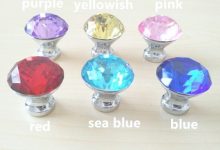 Colored Glass Cabinet Knobs