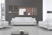White Leather Furniture Set