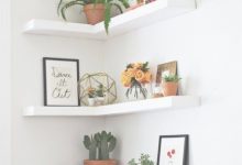 Bedroom Corner Shelves