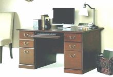 Desk With Locking File Cabinet
