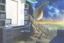 Space Themed Bedroom Wallpaper