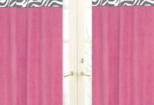 Black Pink Curtains Bedroom