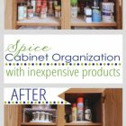 Organize Spice Cabinet