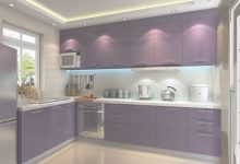 Purple Cabinets Kitchen