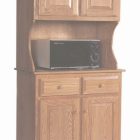 Microwave Cabinet With Hutch