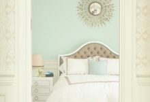Peach And Green Bedroom