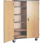 Mobile Storage Cabinet With Doors