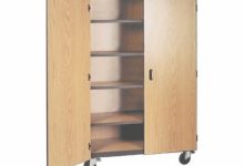 Mobile Storage Cabinet With Doors