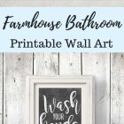 Bathroom Wall Decor Signs