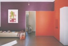 Purple And Orange Bedroom Design