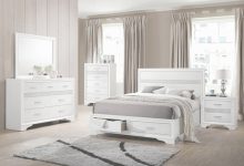 White Rhinestone Bedroom Set