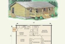 Three Bedroom Log Cabin Plans