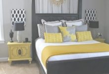 Yellow Grey Black Bedroom