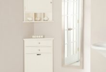 Corner Bathroom Cabinet Freestanding Unit