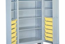 Storage Cabinet With Shelves And Doors