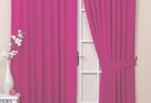 Dark Pink Curtains For Bedroom