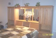 Queen Size Bedroom Wall Unit With Headboard