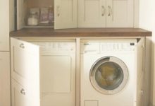 Hidden Laundry Cabinets