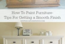 How To Paint Finished Furniture