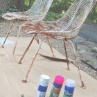 How To Paint Metal Furniture With A Brush