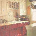 Antique Red Kitchen Cabinets