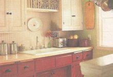 Antique Red Kitchen Cabinets