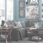 Gray And Teal Living Room