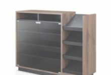 Contemporary Shoe Storage Cabinet Black