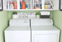 Organizing Laundry Room Cabinets