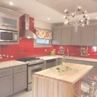 Grey And Red Kitchen Designs